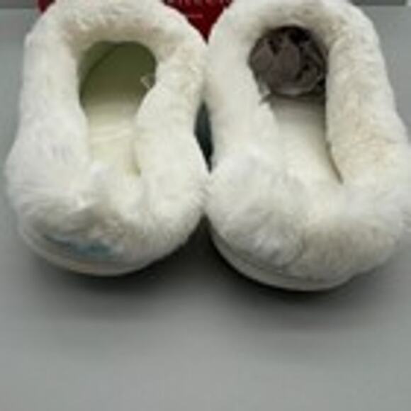 Charter Club Slippers Womens XL 11-12 Blue Snowflakes Cozy Comfy Festive Lounge - Picture 4 of 9